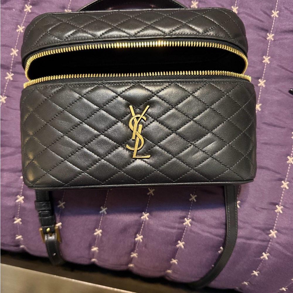 Saint Laurent large Gaby Quilted Leather vanity case